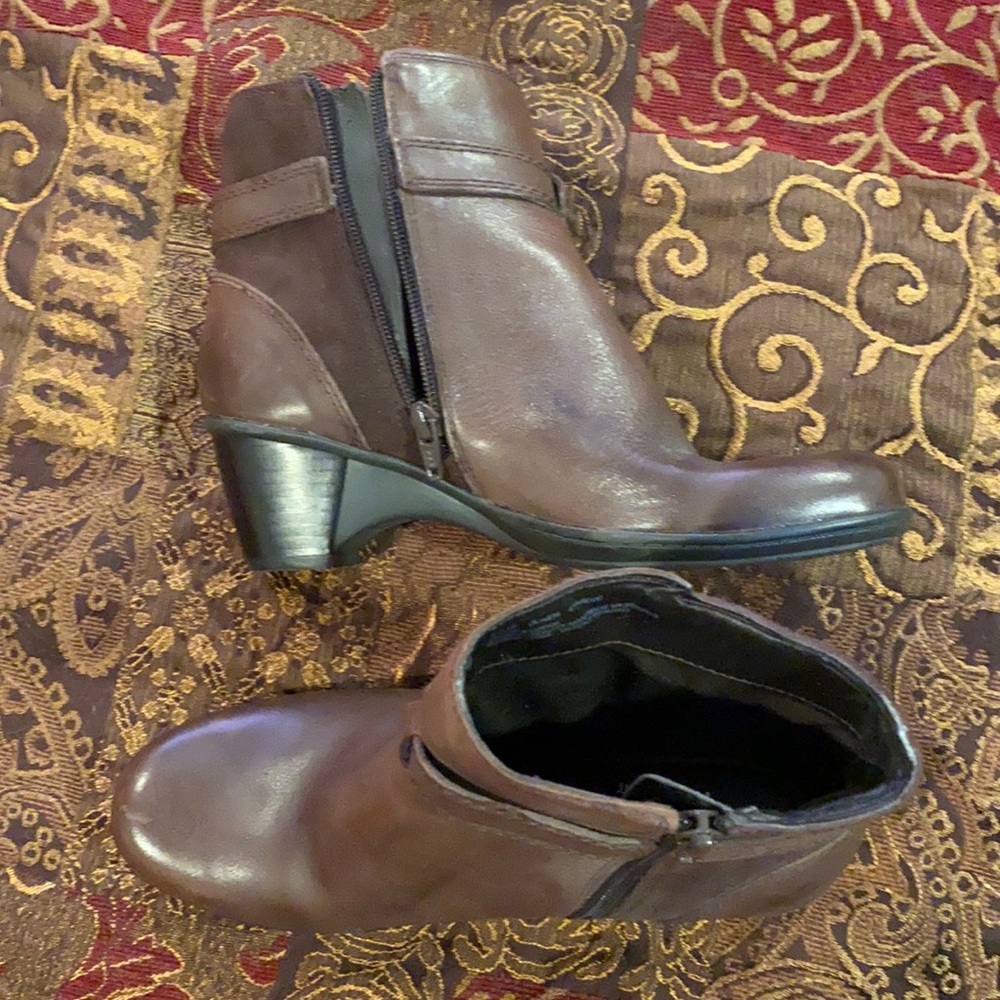 Ankle buckle boot  worn once  indoors